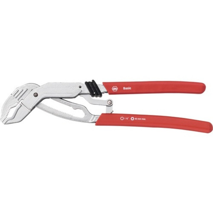 Cleste reglabil instalatori Wiha Basic QuickFix 250mm, crom-vanadiu