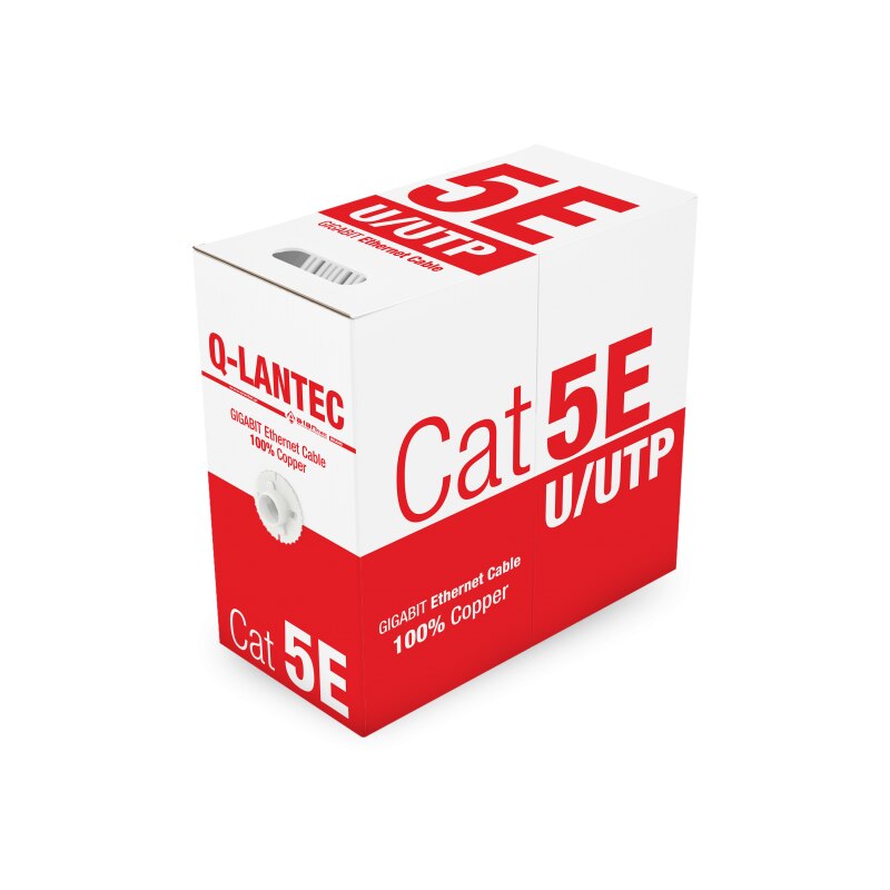 Cablu retea CAT5E UTP 100% cupru, pachet 305 m