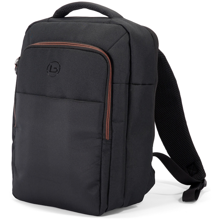Rucsac Laptop, Antifurt, Benzi, BZ 5428, 15", Negru/Portocaliu