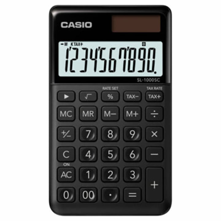 Калкулатор Casio SL 1000 SC BK, Черен
