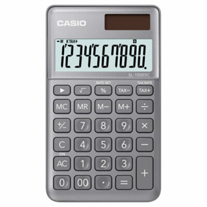 Джобен калкулатор Casio SL 1000 SC GY, сив