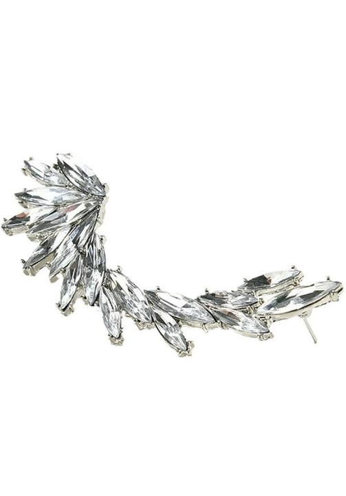 Cercel cu prindere clip pentru ureche, EVNC, Eye Crystal Earing