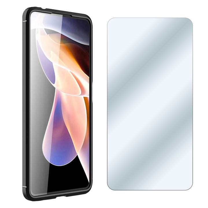 Премиум стъклено фолио за Samsung Galaxy A54 5G, Secure Glass, Full Protection 9H Anti-Explosion, Full Glue 2.5D, Ultra Protection, Transparent