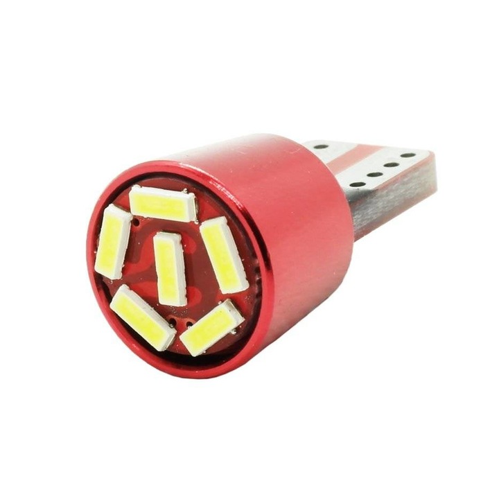 Автомобилна крушка, Interlook, LED/Xenon, 12V, Червена