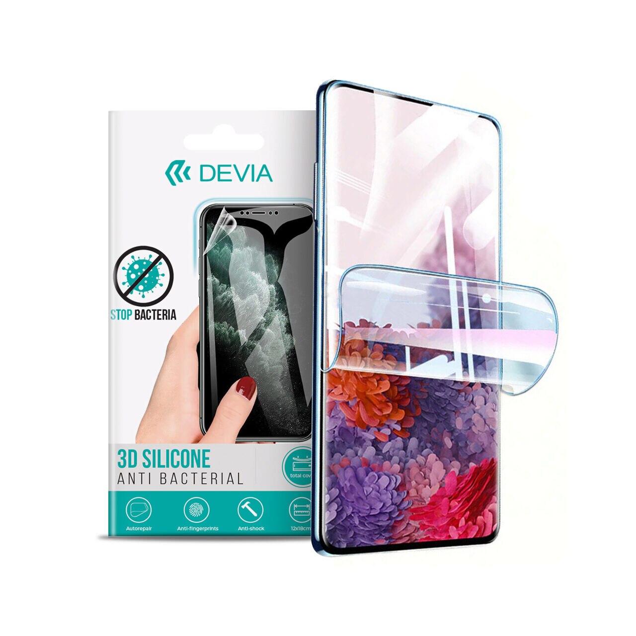Folie Devia Silicon compatibila cu Samsung Galaxy Z Flip 4