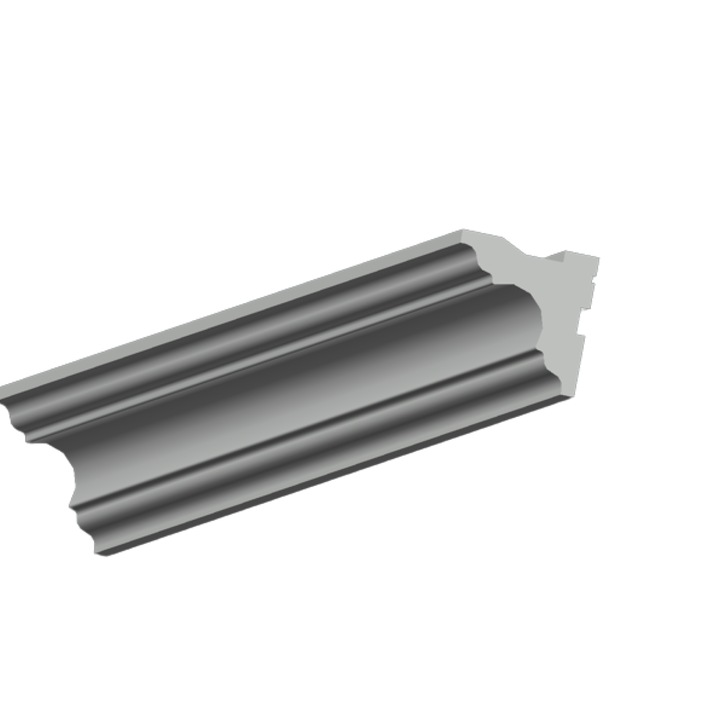 Scafa pentru banda LED masca galerie T din polistiren extrudat de culoare alba H x 80, L x 80, lungime 2 ml