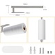 Suport montabil rola prosoape de hartie bucatarie, FreeBiz®, Inox, 33.6x8.3cm, Argintiu