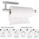 Suport montabil rola prosoape de hartie bucatarie, FreeBiz®, Inox, 33.6x8.3cm, Argintiu