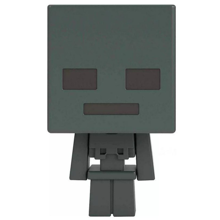 Mattel фигура Mattel Minecraft Mob Head Minis Wither Skeleton Hkr68 5cm