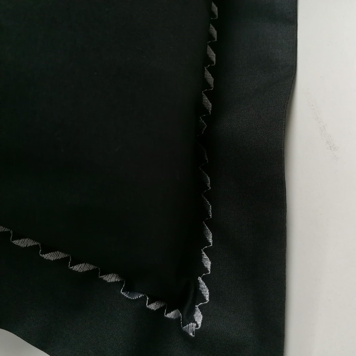 Set 2 Fete de perna, Casa Bucuriei, model Elegance, negru, 60 cm x 70 cm, bordura brodata