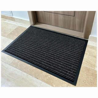 ID Opaco Zerbino Gramat 60x40 Cm - Fibre Abrasive E Assorbenti In Polipropilene, Suola In PVC, Colore Marrone