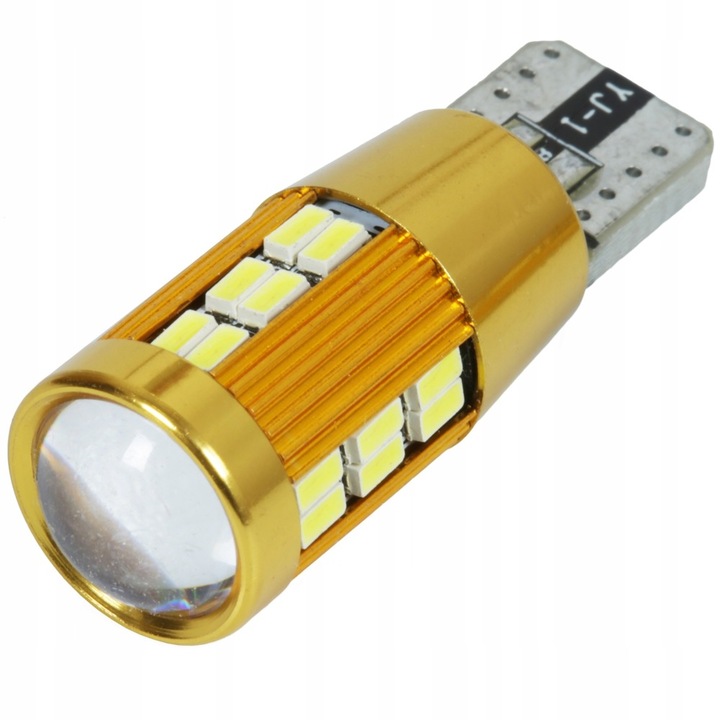LED крушка за кола, Interlook, W5W, 30 SMD 3014 LED, 12V, 400lm, 25x11 mm,