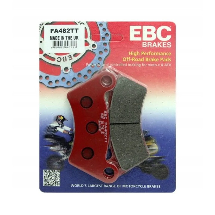 Set 2 placute frana, EBC, Pentru FA482TT fata