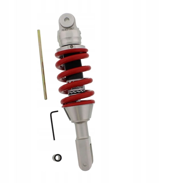 Motorkerékpár lengéscsillapító, YSS, Aprilia AF1 125 / BMW K 100 típushoz, ezüst/piros