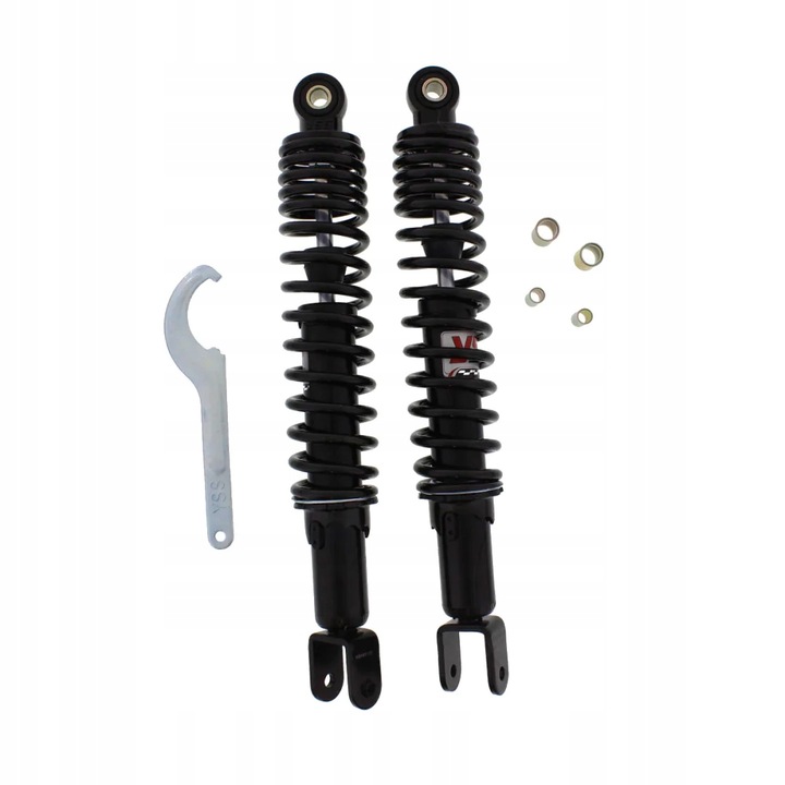 2db hátsó lengéscsillapító készlet Aprilia Leonardo robogóhoz, YSS, 350 mm, fekete/ezüst