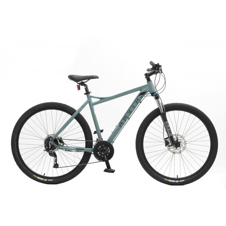 Bicicleta de munte, Maxim, Aluminiu, 19 inch, Gri