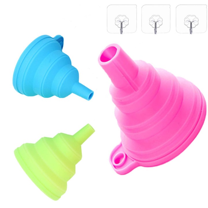 Set 3 palnii, FreeBiz, Silicon, Pliabile, Multicolor