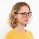Ochelari de vedere cu dioptrii pentru citit, Essilor® cu claritate vizuala optima, William Ultimate™, imbunatatirea focalizarii, rama patrat tortoise Munnel® (femei), Dioptrie +1.25 Hipermetropie
