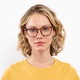 Ochelari de vedere cu dioptrii pentru citit, Essilor® cu claritate vizuala optima, William Ultimate™, imbunatatirea focalizarii, rama patrat tortoise Munnel® (femei), Dioptrie +1.25 Hipermetropie