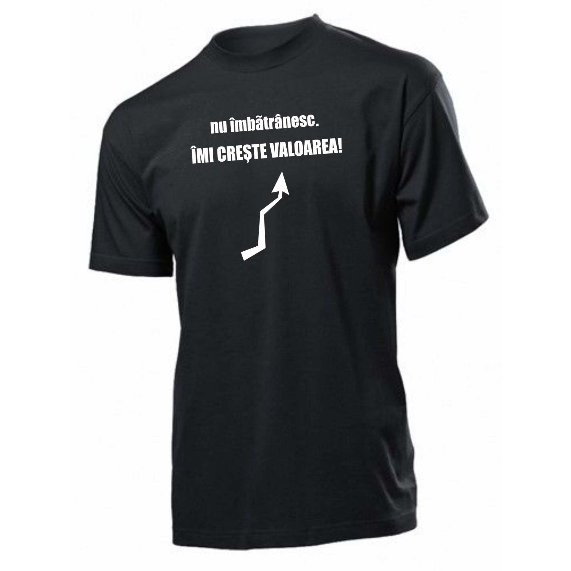 Tricou bumbac, Stedman, negru, marime M, personalizare 