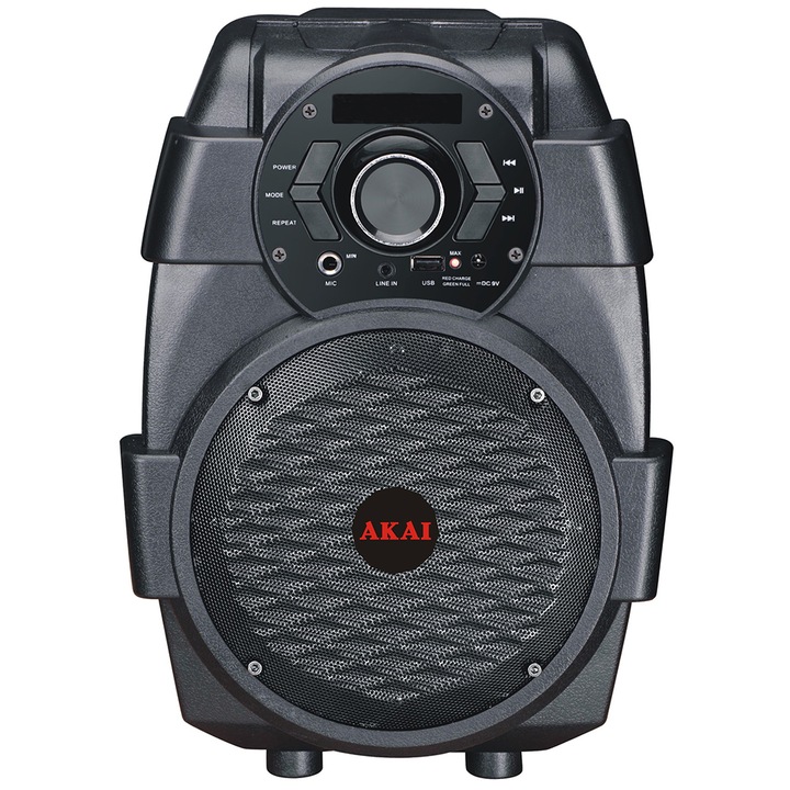 AKAI ABTS-806 hordozható hangszóró, Bluetooth, fekete