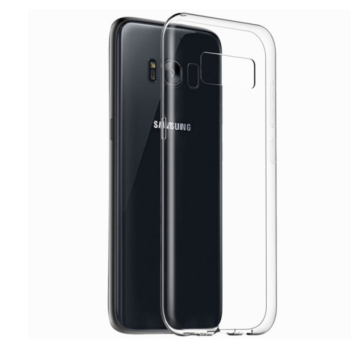 Samsung Galaxy S8 Plus védőtok, szilikon hátlap, ultravékony, átlátszó