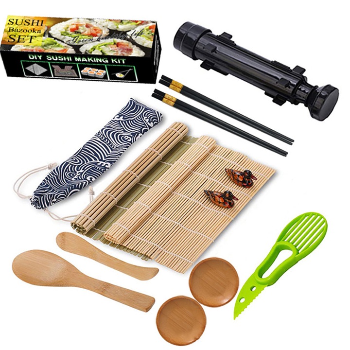Szett Sushi készítéséhez, 13 darabos, többszínű