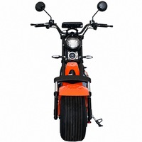 Scuter Electric AT PERFORMANCE Portocaliu, Putere motor 1500W, pentru 2 persoane, Autonomie 40 Km, Timp incarcare 5h, Baterie detasabila 20 Ah, Suspensie Fata-Spate