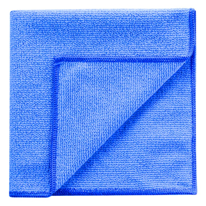 Laveta microfibra profesionala albastra, 35*40 cm, multisuprafete