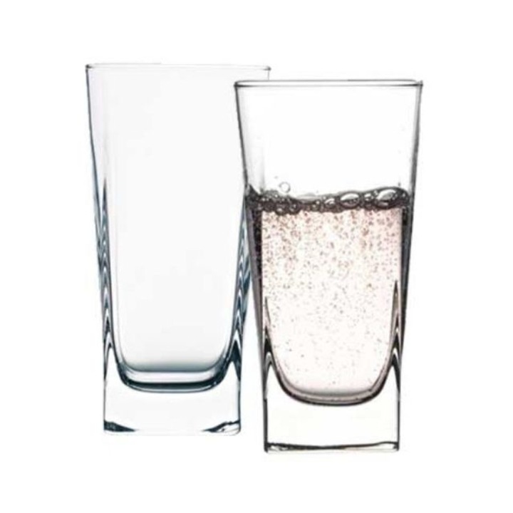 Set 6 pahare inalte 290ml, Pasabahce Carre-Baltic