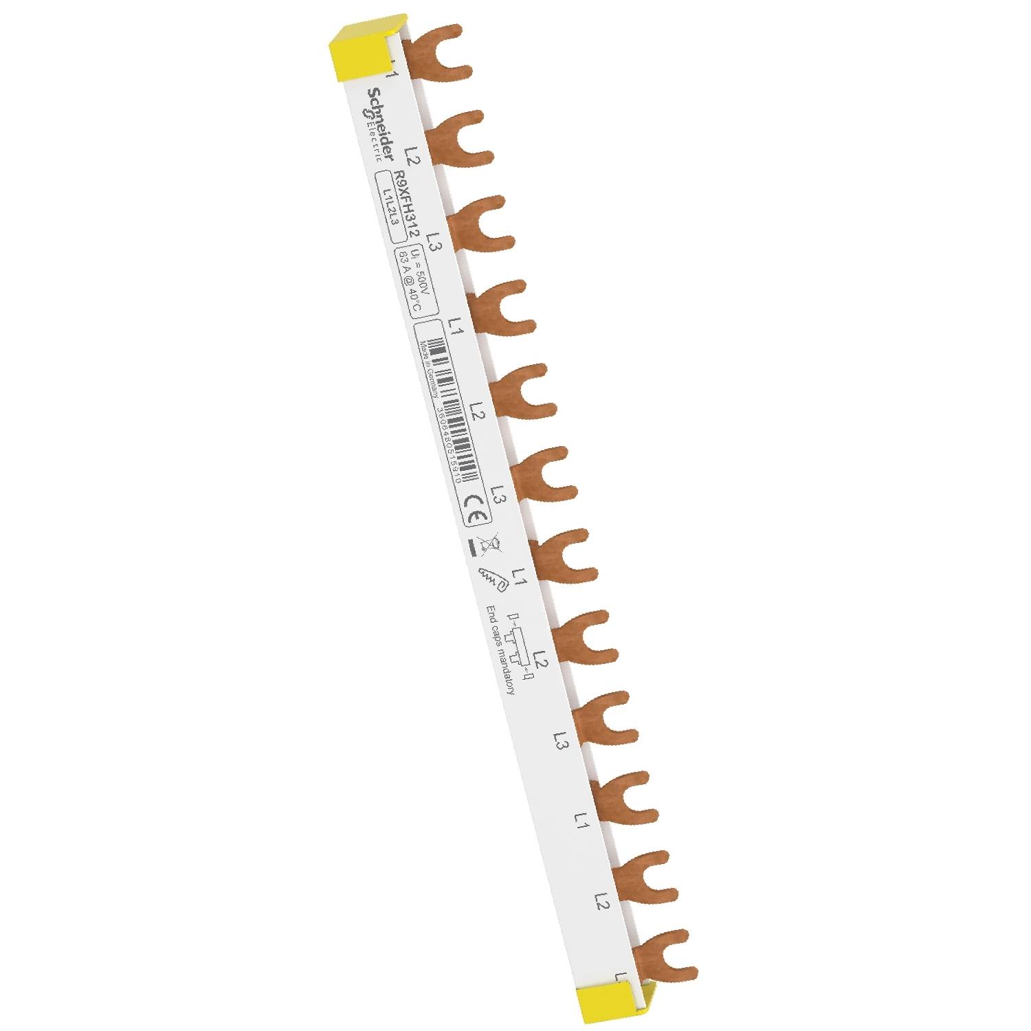 Schneider Electric R9XFH112 - Forcella di fase, 1P, 12 TE, 63A