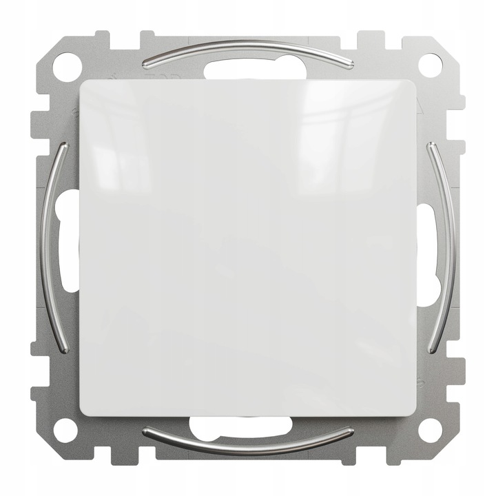 Капак на превключвател, дизайн на Schneider Sedna, термопластмаса, бяло