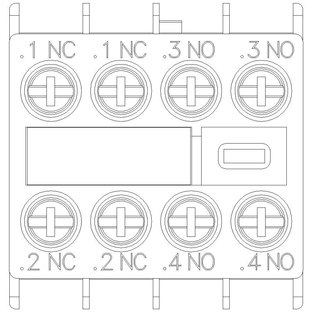 Contact auxiliar, Siemens, Pentru bornele cu surub, 3RH, 3RT, Negru ...