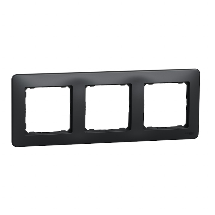 IP 20 hármas keret, antracit, Schneider Sedna Design
