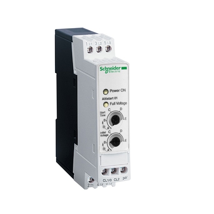 Lágyindító, ATS01 3 fázis 110/480VAC 50/60Hz 1.1kW 3A IP20