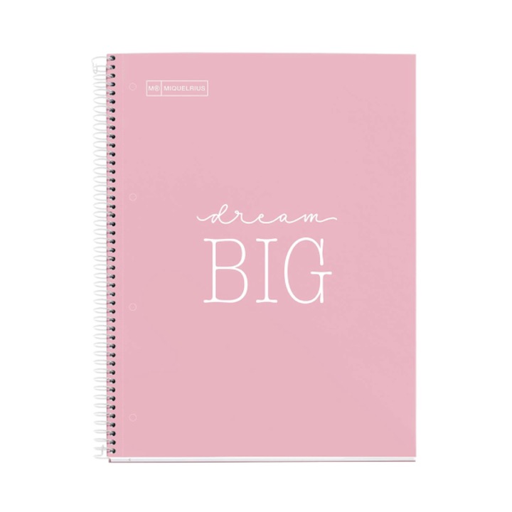 Caiet Miquelrius, A4, linii - Messages Pink