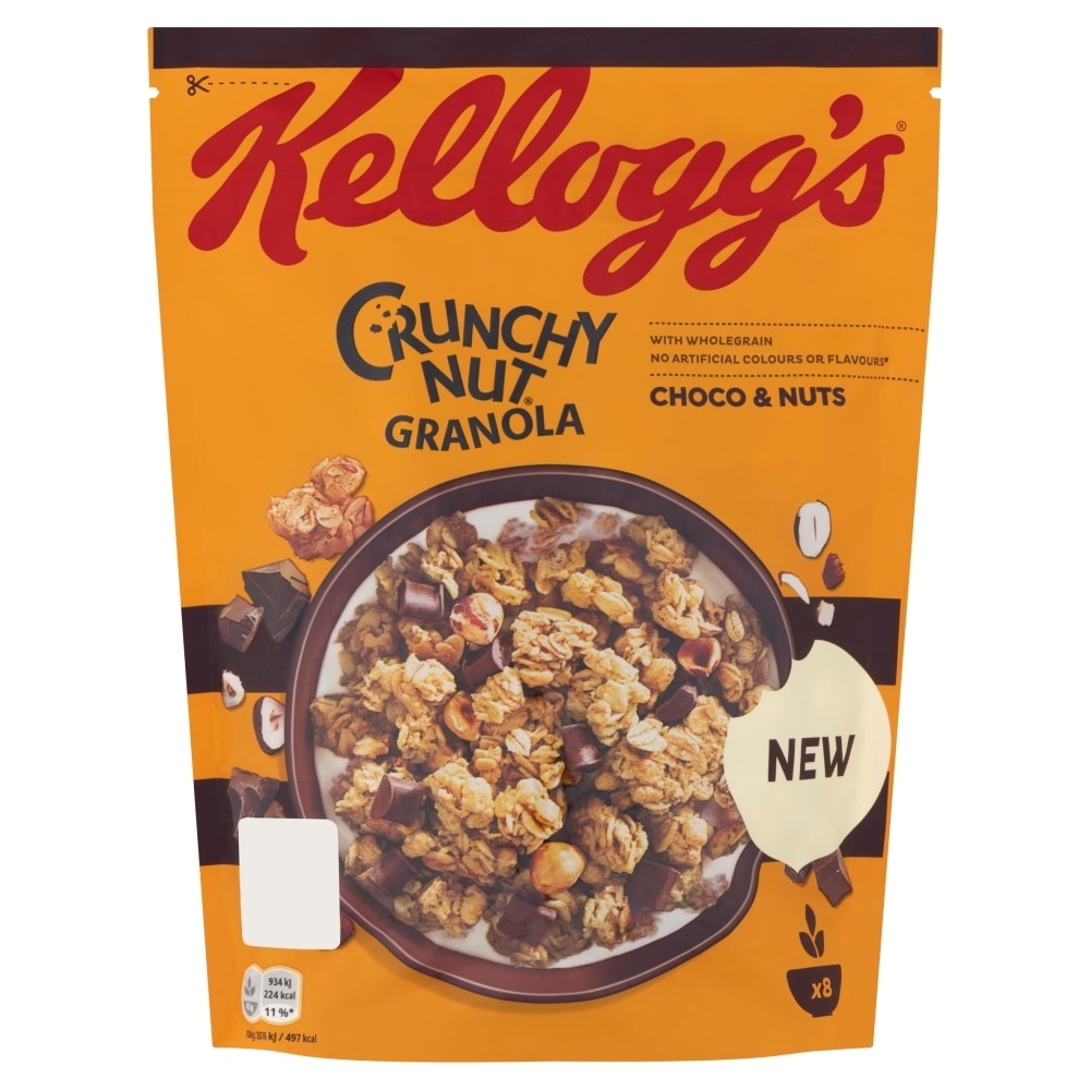 Kellogg's Crunchy Nut Granola Csokis mogyorós, 380g eMAG.hu
