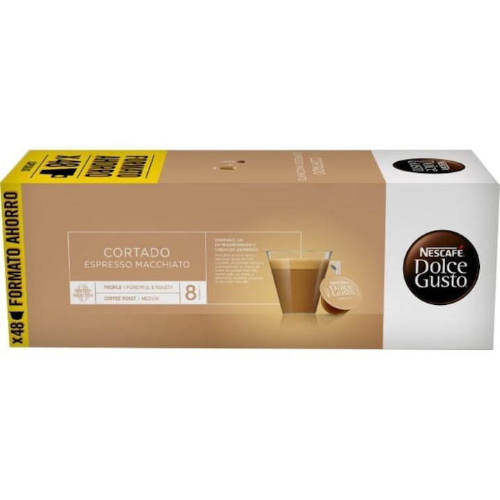 Кафе на капсули, Nescafe Dolce Gusto, Espresso Macchiato, 48 капсули, 0,6 кг