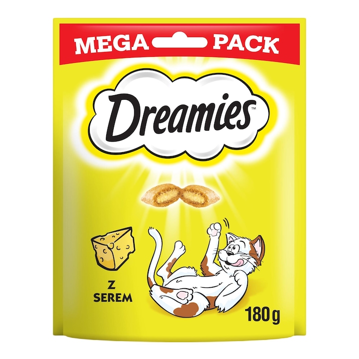 Dreamies jutalomfalat sajttal, mega pack 180g