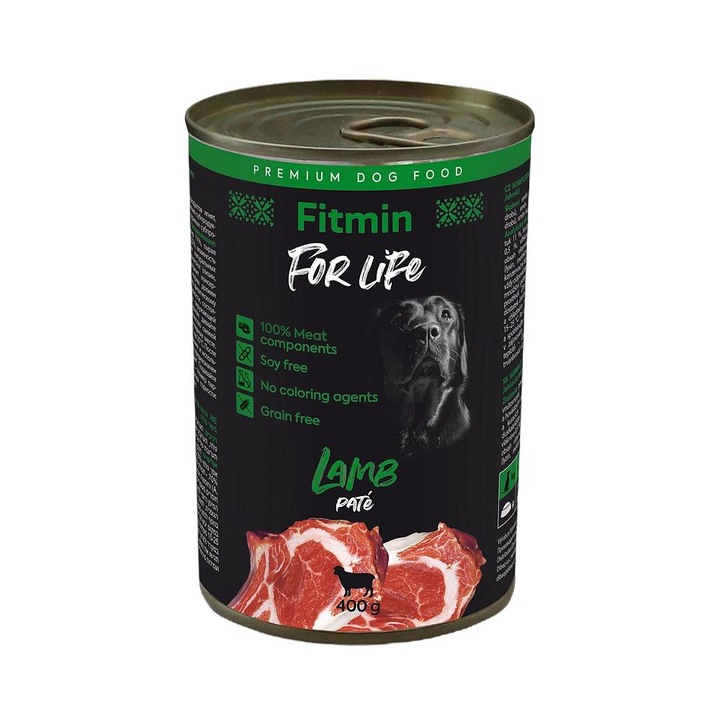 Nedves kutyaeledel, Fitmin, Bárány, 400 g