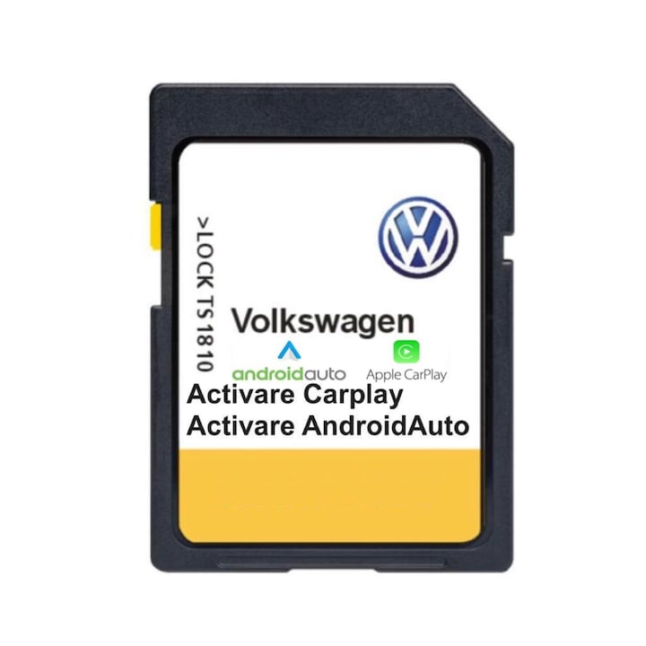 Card SD Activare App-Connect, Carplay, Android Auto pentru Volkswagen, Discover MIB2 Passat B8, Golf 7, CC, Tiguan 2, Touran, T-ROC, Amarok fabricatie dupa 2015