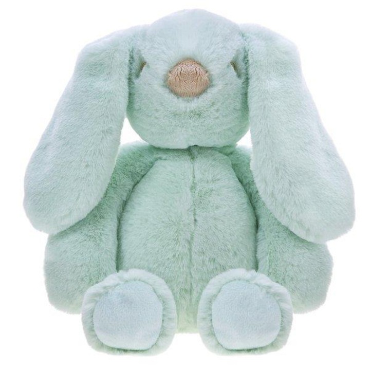 Плюшен заек Ини, 25 см, зелен