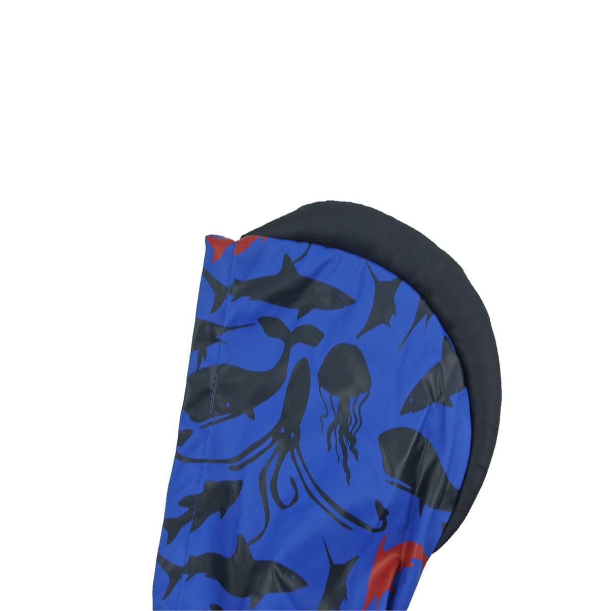 KITESTRINGS esőkabát, tengeri mintával és cápauszony típusú kapucnival eMAG.hu