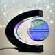 Плаващ глобус, син, магнитна левитация, черна опора