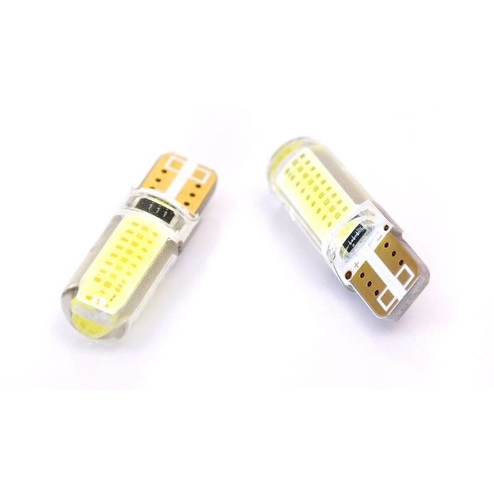 Bec LED auto, Interlook,Silicon, W5W, T10, 1W