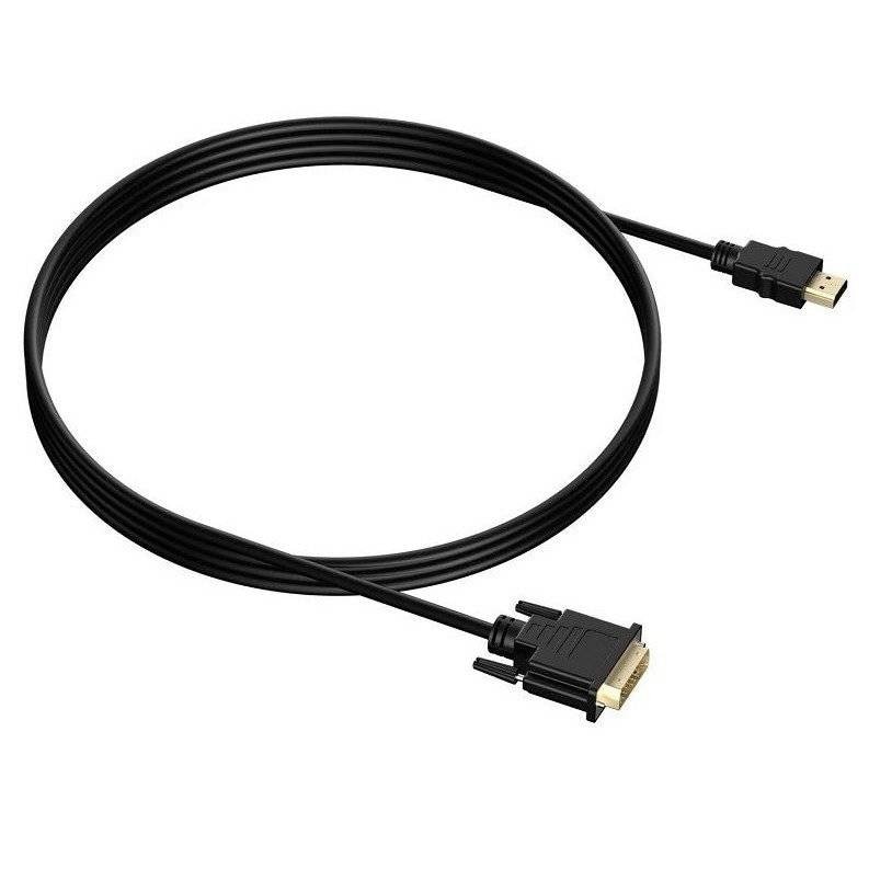 Cablu HDMI DVI, Interlook, 1.4 K, 3D, 2 m, Negru - eMAG.ro