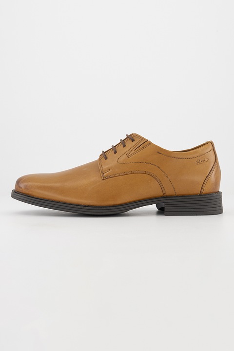 Clarks, Кожени обувки Whiddon Brogue, Карамел, 44.5