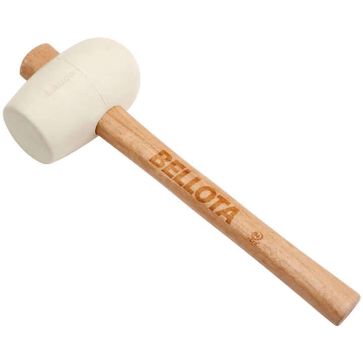 Ciocan de cauciuc alb cu maner din lemn de fag PEFC Bellota 250gr