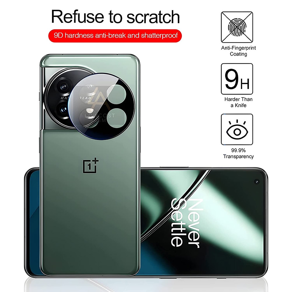 Folie Camera pentru OnePlus 11, Techsuit Full Camera Glass, Black