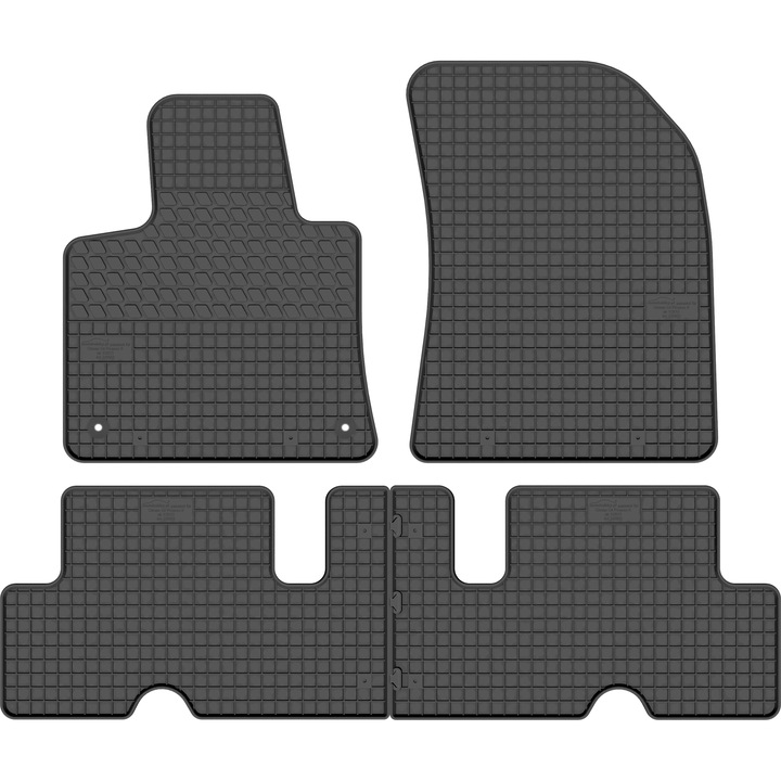 Set 4 covorase, MotoHobby, Cauciuc, Citroen C4 Picasso, Negru